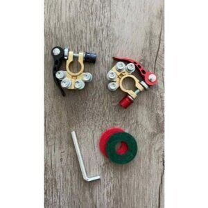 Car Battery Terminal Connectors 2 Pcs 4 Way Quick Release Disconnect Car Battery